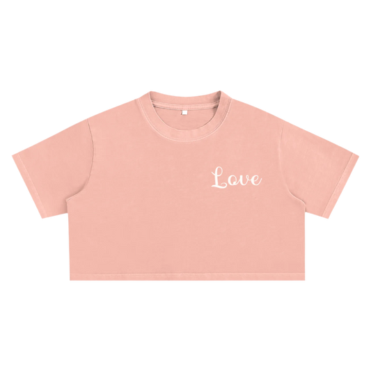 Snow Washed Crop Top